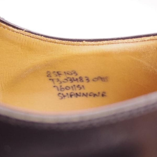 極上★チャーチ 85F/UK8.5【定価￥181,500-★ダイナイトソール仕様/SHANNON R】シャノン/103ラスト/プレーントゥ/黒/Church's★i279