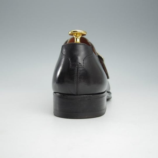 極上★(伊)ボリーニ SIZE 5【定価￥64,900-★ブラックラピド製法/モンクストラップ】2545/カーフ/濃茶/メンズ/Bolini★i280