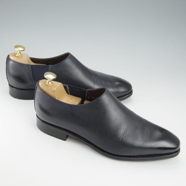 極上★(スペイン製)CARMINA/カルミナ SIZE 6【★トレーディングポスト別注/80357】サイドエラスティック/スリッポン/カーフ/紺★i281