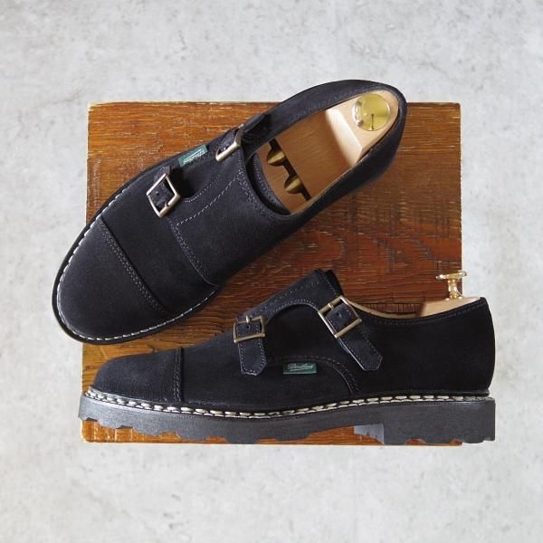 Parabootパラブーツダブルモンクスエード WILLIAMウィリアムブラック Paraboot（パラブーツ）WILLIAM（ウィリアム）/ Noir（ブラック
