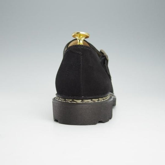 ほぼ試着程度★パラブーツ SIZE 5.5【定価￥74,800-★ウィリアム/WILLIAM】マルシェソール/ダブルモンク/スエード/黒/Paraboot★i282