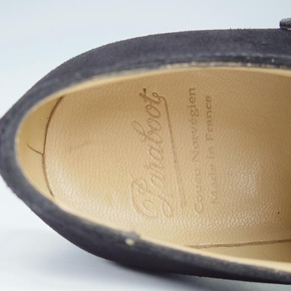 ほぼ試着程度★パラブーツ SIZE 5.5【定価￥74,800-★ウィリアム/WILLIAM】マルシェソール/ダブルモンク/スエード/黒/Paraboot★i282