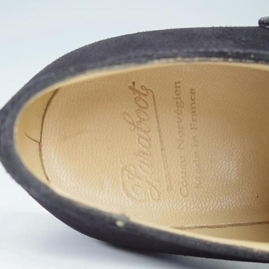 ほぼ試着程度★パラブーツ SIZE 5.5【定価￥74,800-★ウィリアム/WILLIAM】マルシェソール/ダブルモンク/スエード/黒/Paraboot★i282