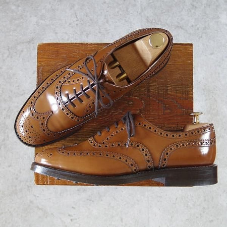 極美品★チャーチ 80F/UK8【定価￥176,000-★ダイナイトソール仕様/BURWOOD R】バーウッド/81ラスト/フルブローグ/Church's★i286