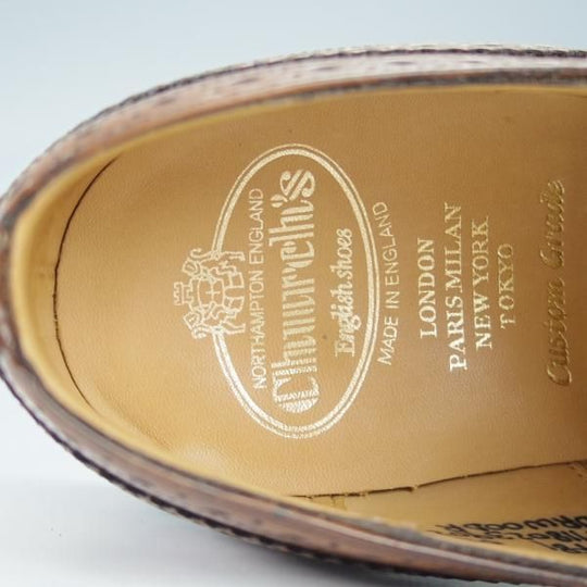 極美品★チャーチ 80F/UK8【定価￥176,000-★ダイナイトソール仕様/BURWOOD R】バーウッド/81ラスト/フルブローグ/Church's★i286