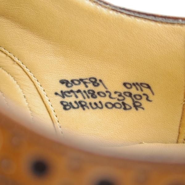 極美品★チャーチ 80F/UK8【定価￥176,000-★ダイナイトソール仕様/BURWOOD R】バーウッド/81ラスト/フルブローグ/Church's★i286