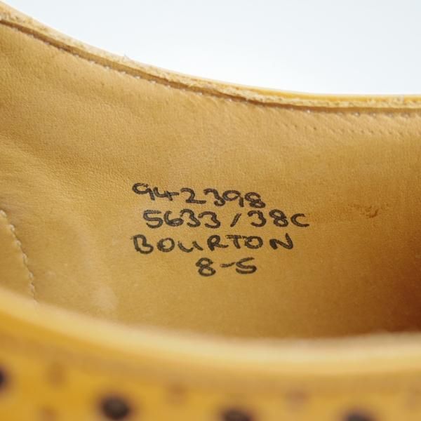 極美品★トリッカーズ SIZE 8【定価￥90,200-★BOURTON/バートン/エイコンアンティーク】5633/カントリーシューズ/短靴/Tricker's★i288
