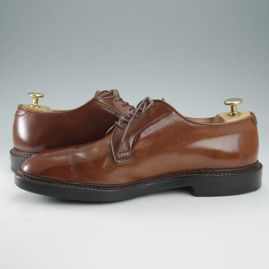 極上★オールデン 8D【貴重★マホガニー色/コードバン/9392】バリーラスト/プレーントゥ/茶/メンズ/Alden★i290