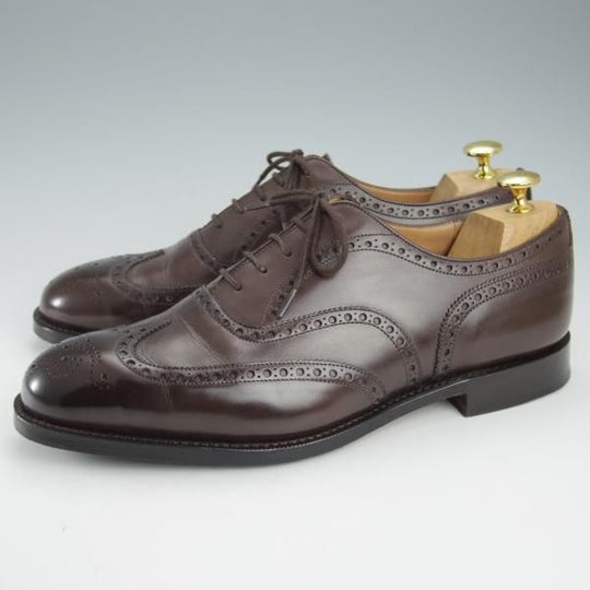 極美品★チャーチ 75G/UK7.5【定価￥155,100-★チェットウィンド/CHETWYND】173ラスト/フルブローグ/ネバダカーフ/濃茶/Church's★i291