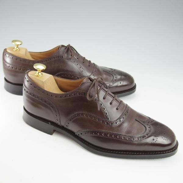 極美品★チャーチ 75G/UK7.5【定価￥155,100-★チェットウィンド/CHETWYND】173ラスト/フルブローグ/ネバダカーフ/濃茶/Church's★i291