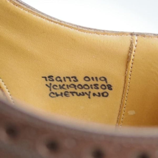 極美品★チャーチ 75G/UK7.5【定価￥155,100-★チェットウィンド/CHETWYND】173ラスト/フルブローグ/ネバダカーフ/濃茶/Church's★i291