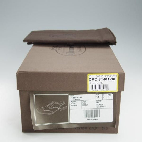 極美品★チャーチ 75G/UK7.5【定価￥155,100-★チェットウィンド/CHETWYND】173ラスト/フルブローグ/ネバダカーフ/濃茶/Church's★i291