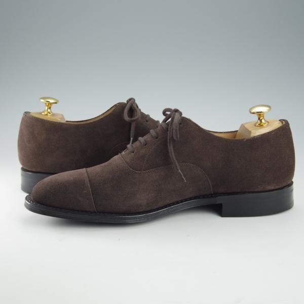 極美品★チャーチ 55F/UK5.5【現行定価￥155,100-★コンサル/CONSUL R】173ラスト/ストレートチップ/スエード/濃茶/Church's★i293