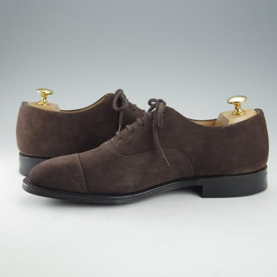 極美品★チャーチ 55F/UK5.5【現行定価￥155,100-★コンサル/CONSUL R】173ラスト/ストレートチップ/スエード/濃茶/Church's★i293