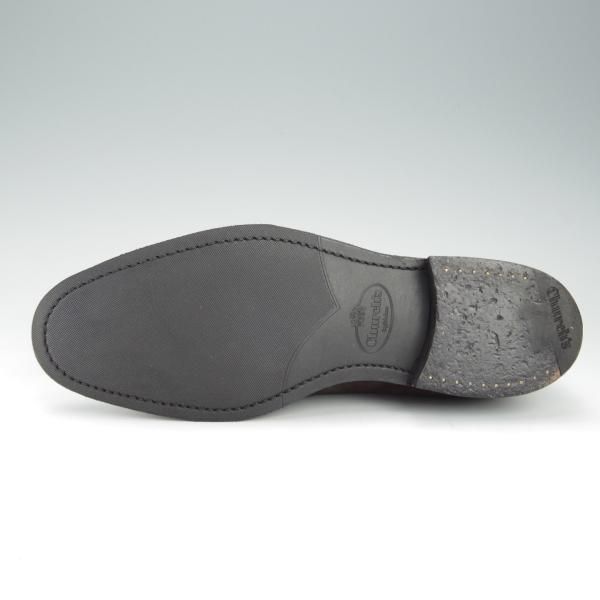 極美品★チャーチ 55F/UK5.5【現行定価￥155,100-★コンサル/CONSUL R】173ラスト/ストレートチップ/スエード/濃茶/Church's★i293