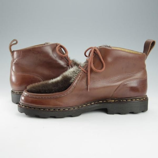 極上★パラブーツ SIZE 7.5【貴重★フォック仕様(アザラシの毛皮)/MUCY】ミューシー/チロリアンブーツ/リスレザー/マロン/Paraboot★i294