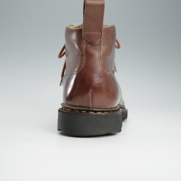 極上★パラブーツ SIZE 7.5【貴重★フォック仕様(アザラシの毛皮)/MUCY】ミューシー/チロリアンブーツ/リスレザー/マロン/Paraboot★i294