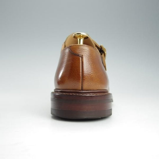 極美品★クロケット&ジョーンズ 6E【定価￥95,700-★ダイナイトソール仕様/HARROGATE】341ラスト/ダブルモンク/茶/Crockett&Jones★i295