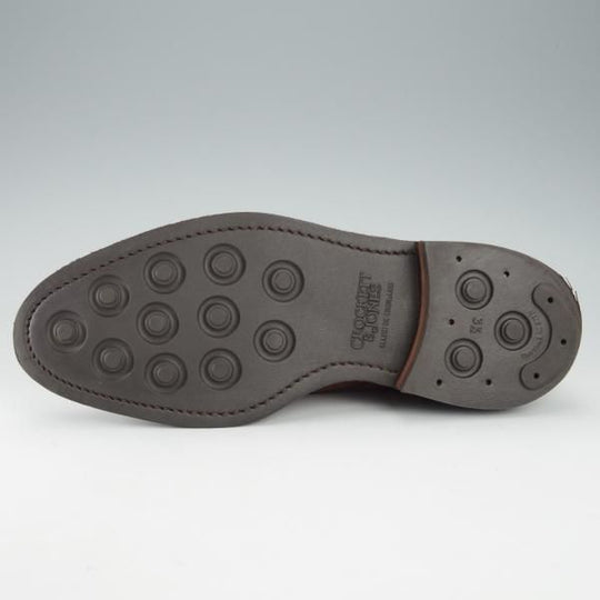 極美品★クロケット&ジョーンズ 6E【定価￥95,700-★ダイナイトソール仕様/HARROGATE】341ラスト/ダブルモンク/茶/Crockett&Jones★i295