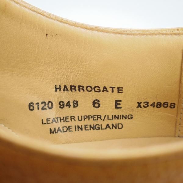 極美品★クロケット&ジョーンズ 6E【定価￥95,700-★ダイナイトソール仕様/HARROGATE】341ラスト/ダブルモンク/茶/Crockett&Jones★i295