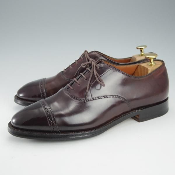 極上★オールデン 8.5E【貴重★コードバン/ブルックスブラザーズ別注】15150/パンチドキャップトゥ/赤茶/BROOKS BROTHERS/Alden★i296