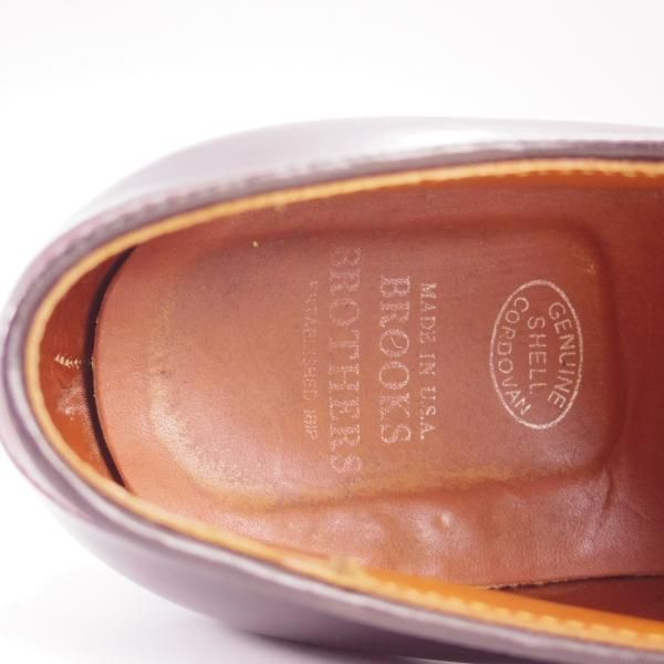 極上★オールデン 8.5E【貴重★コードバン/ブルックスブラザーズ別注】15150/パンチドキャップトゥ/赤茶/BROOKS BROTHERS/Alden★i296