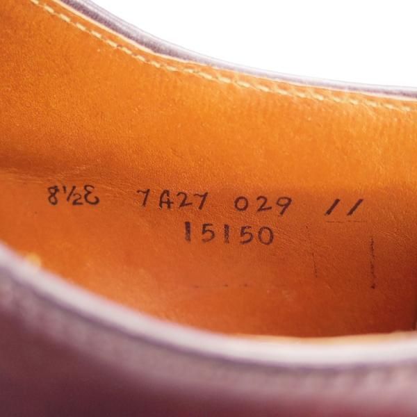 極上★オールデン 8.5E【貴重★コードバン/ブルックスブラザーズ別注】15150/パンチドキャップトゥ/赤茶/BROOKS BROTHERS/Alden★i296