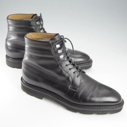 極美品★ジョンロブ 7.5E【定価￥323,400-★ミュージアムカーフ×シボ革/8695ラスト】ALDER/黒/メンズ/JOHN LOBB★i297