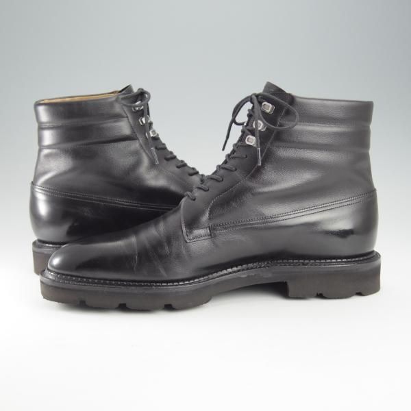 極美品★ジョンロブ 7.5E【定価￥323,400-★ミュージアムカーフ×シボ革/8695ラスト】ALDER/黒/メンズ/JOHN LOBB★i297