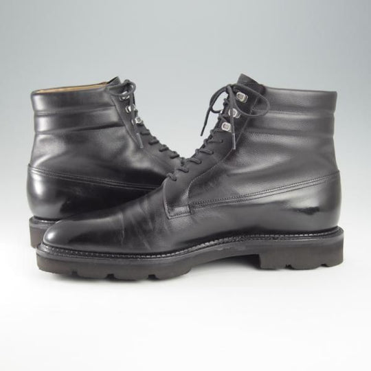 極美品★ジョンロブ 7.5E【定価￥323,400-★ミュージアムカーフ×シボ革/8695ラスト】ALDER/黒/メンズ/JOHN LOBB★i297