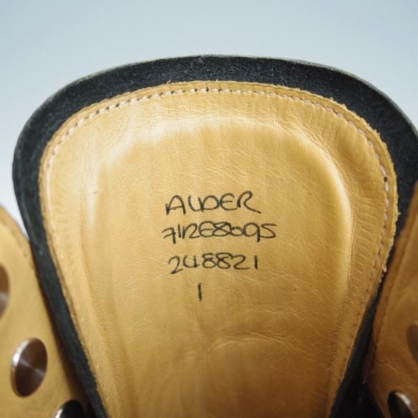極美品★ジョンロブ 7.5E【定価￥323,400-★ミュージアムカーフ×シボ革/8695ラスト】ALDER/黒/メンズ/JOHN LOBB★i297
