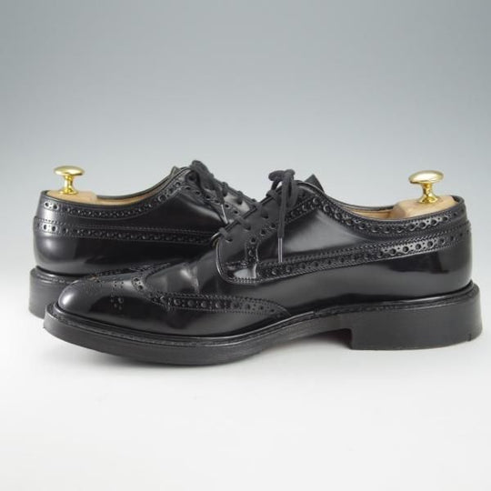 極上★チャーチ 55F/UK5.5【定価￥176,000-★グラフトン/GRAFTON】173ラスト/フルブローグ/黒/メンズ/Church's★i298