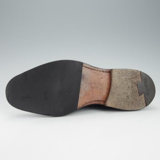 極上★チャーチ 55F/UK5.5【定価￥176,000-★グラフトン/GRAFTON】173ラスト/フルブローグ/黒/メンズ/Church's★i298