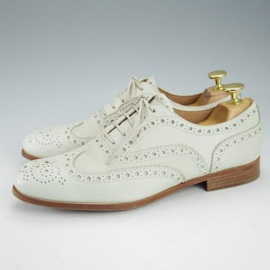 極上★チャーチ(レディース) SIZE 37【★BURWOOD 3W/バーウッド】フルブローグ/ナッパレザー/オフホワイト/Church's★i299