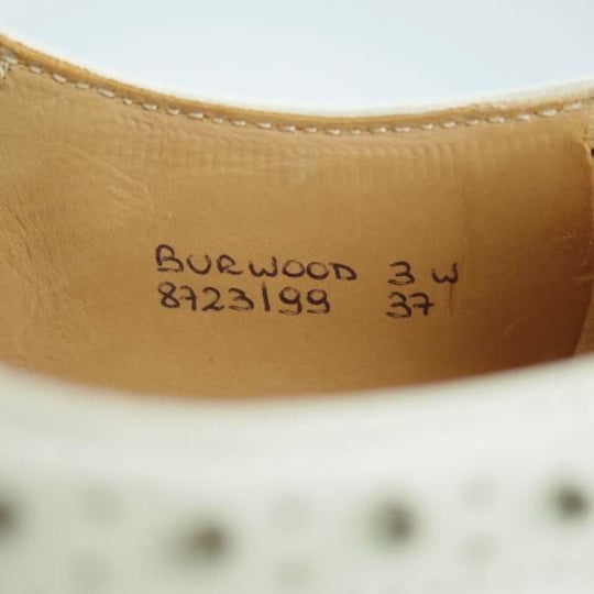 極上★チャーチ(レディース) SIZE 37【★BURWOOD 3W/バーウッド】フルブローグ/ナッパレザー/オフホワイト/Church's★i299
