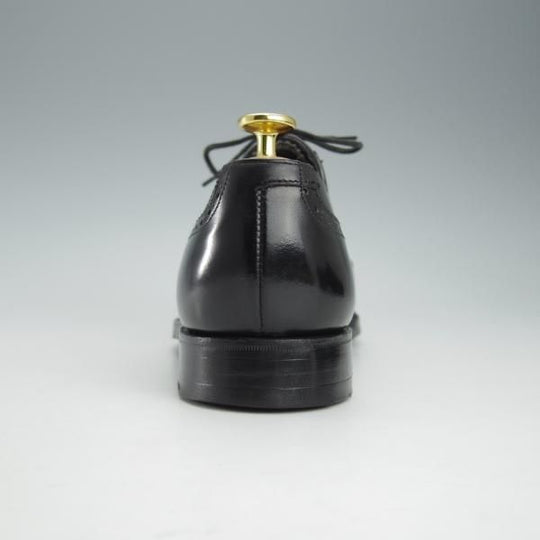 美品★クロケット&ジョーンズ 5.5E【★(英)ジョージクレバリー別注/GEORGE CLEVERLEY】フルブローグ/カーフ/黒/Crockett&Jones★i300