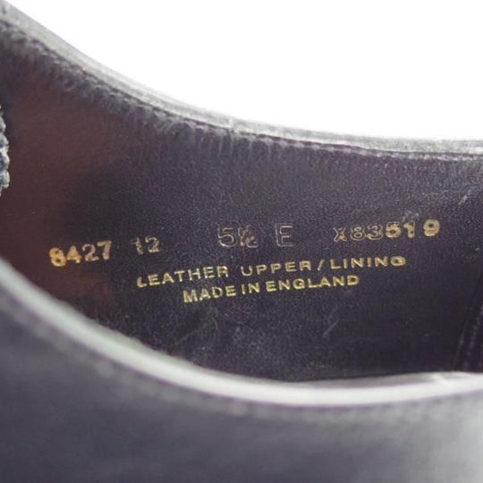 美品★クロケット&ジョーンズ 5.5E【★(英)ジョージクレバリー別注/GEORGE CLEVERLEY】フルブローグ/カーフ/黒/Crockett&Jones★i300