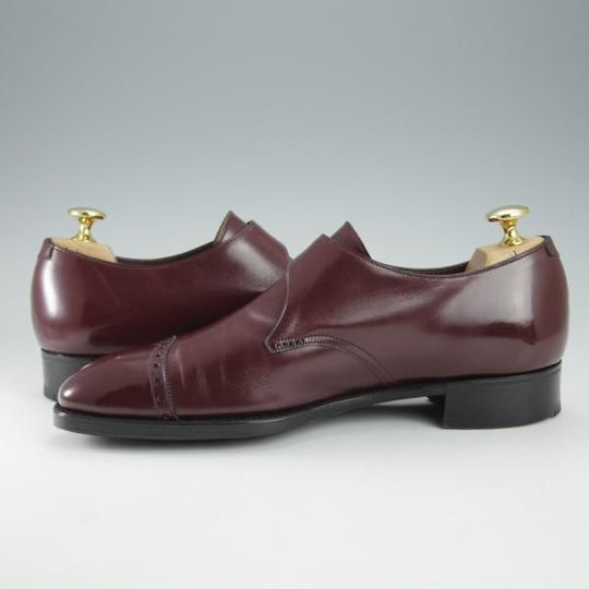 ★(英)ガジアーノ&ガーリング 5E【現行定価20万円以上★WINDSOR/モンクストラップ】MH71ラスト/カーフ/赤茶/メンズ/GAZIANO&GIRLING★i302