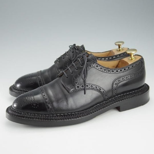 極上★(英)アルフレッド・サージェント SIZE 7【貴重★(仏)BOWEN別注/トリプルソール】WOODBURY/セミブローグ/黒/Alfred Sargent★i303