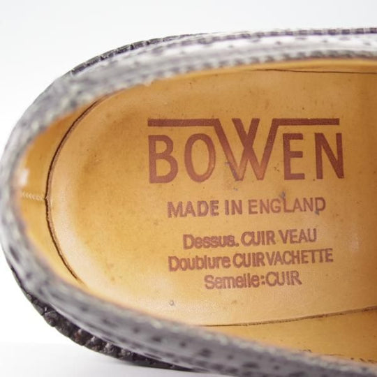 極上★(英)アルフレッド・サージェント SIZE 7【貴重★(仏)BOWEN別注/トリプルソール】WOODBURY/セミブローグ/黒/Alfred Sargent★i303