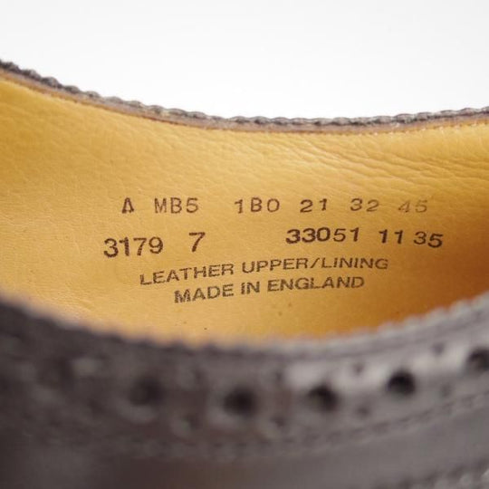 極上★(英)アルフレッド・サージェント SIZE 7【貴重★(仏)BOWEN別注/トリプルソール】WOODBURY/セミブローグ/黒/Alfred Sargent★i303