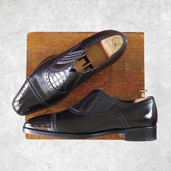 美品★(英)ガジアーノ&ガーリング 6.5E【定価￥176,000-★ユニオンワークス別注モデル/Chelsea 2】レイジーマン/TG73ラスト/黒★i304