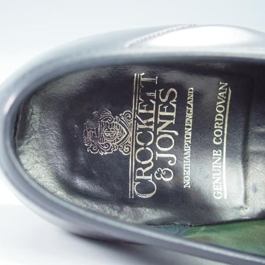 極上★クロケット&ジョーンズ 8E【定価￥123,200-★コードバン/濃紺/HARVARD】314ラスト/コインローファー/Crockett&Jones★i305