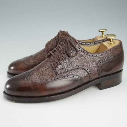 極美品★(東欧)VASS/ヴァーシュ SIZE 41【貴重★Budapest/ミュージアムカーフ×グレインレザー】ブダペスト/3636ラスト/濃茶★i306