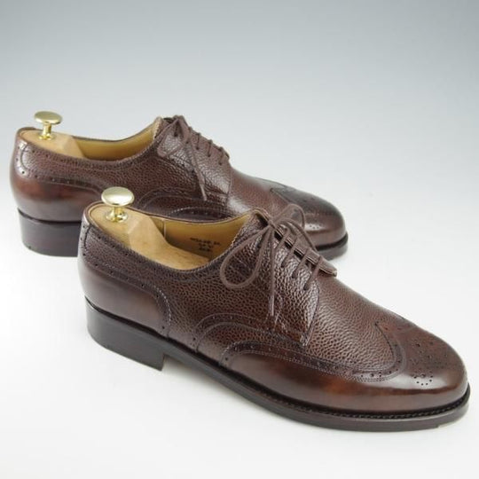 極美品★(東欧)VASS/ヴァーシュ SIZE 41【貴重★Budapest/ミュージアムカーフ×グレインレザー】ブダペスト/3636ラスト/濃茶★i306