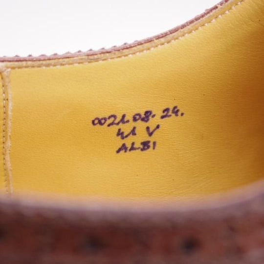 極美品★(東欧)VASS/ヴァーシュ SIZE 41【貴重★Budapest/ミュージアムカーフ×グレインレザー】ブダペスト/3636ラスト/濃茶★i306