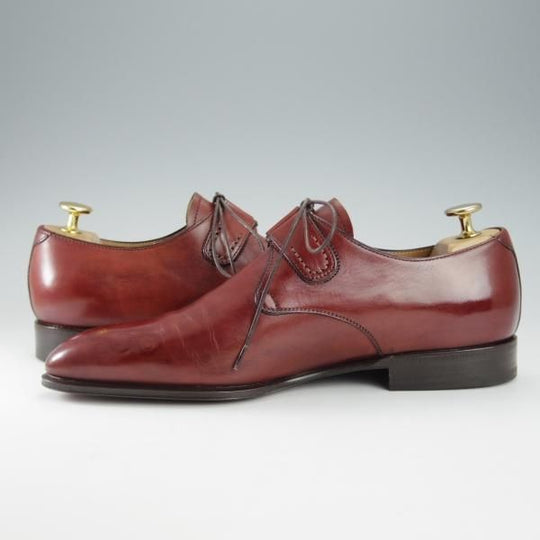 極美品★(伊)タニノクリスチー SIZE 5.5【世界300足限定★リミテッドエディション/Roland】ギリーシューズ/赤茶/TANINO CRISCI★i307