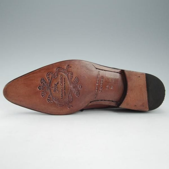 極美品★(伊)タニノクリスチー SIZE 5.5【世界300足限定★リミテッドエディション/Roland】ギリーシューズ/赤茶/TANINO CRISCI★i307