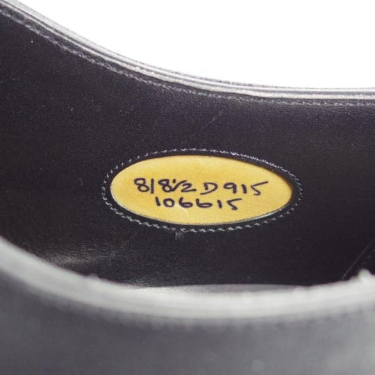 極美品★エドワードグリーン 8D【定価￥179,300-★CURZON/915ラスト】プレーントゥ/カーフ/黒/メンズ/EDWARD GREEN★i308