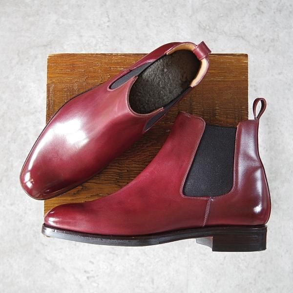 極上★(スペイン製)YANKO/ヤンコ SIZE 6.5【グッドイヤーウェルテッド製法★サイドゴアブーツ/104721】カーフ/赤茶/メンズ★i309